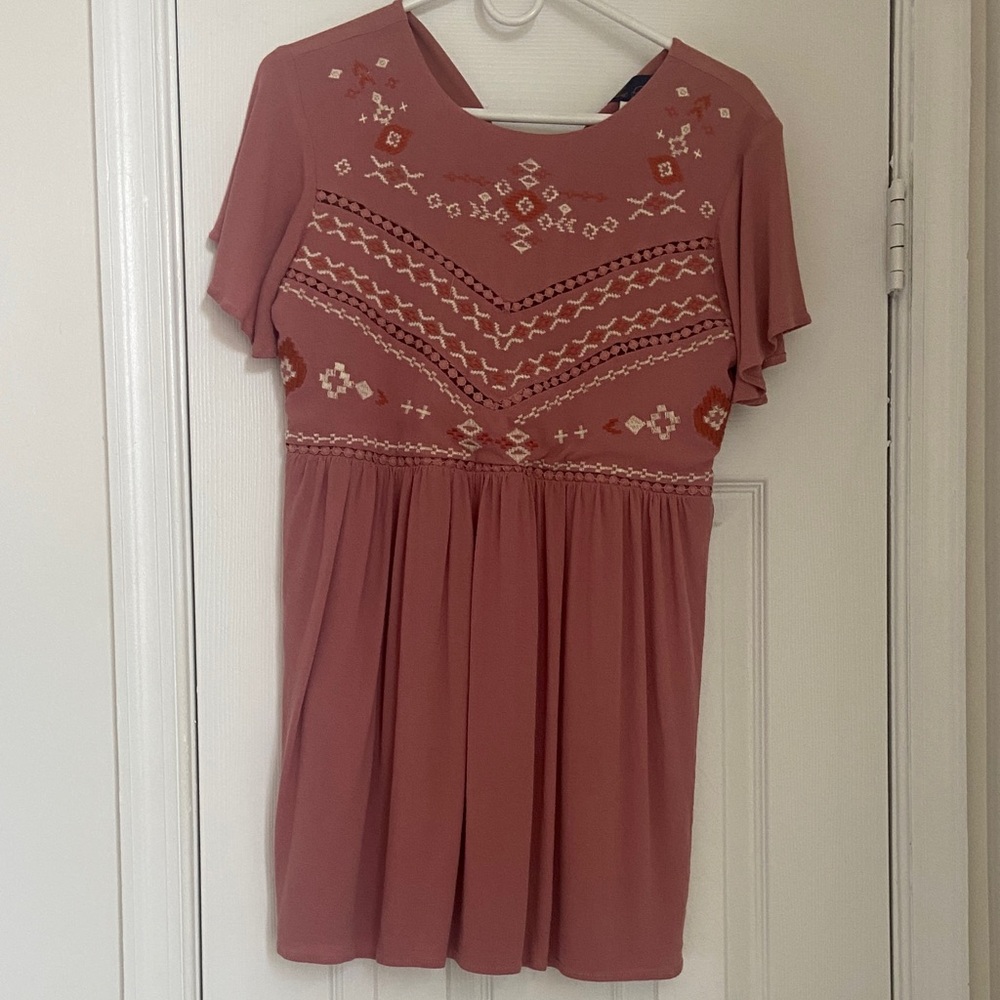 Blue Rain Dusty Pink Knit Dress